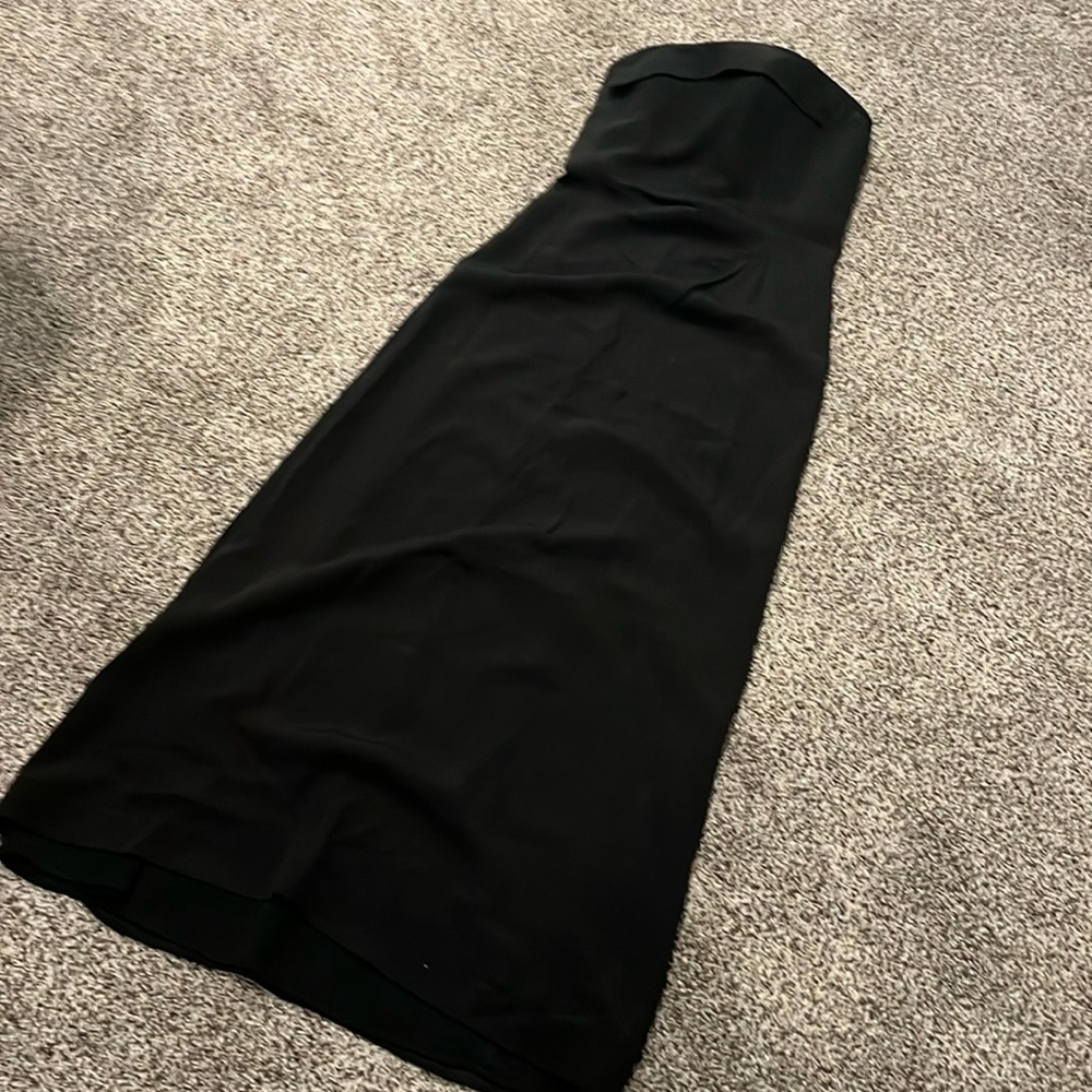 Giorgio Armani black strapless dress size 4